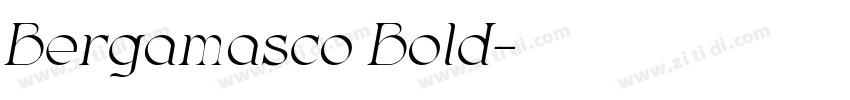 Bergamasco Bold字体转换
